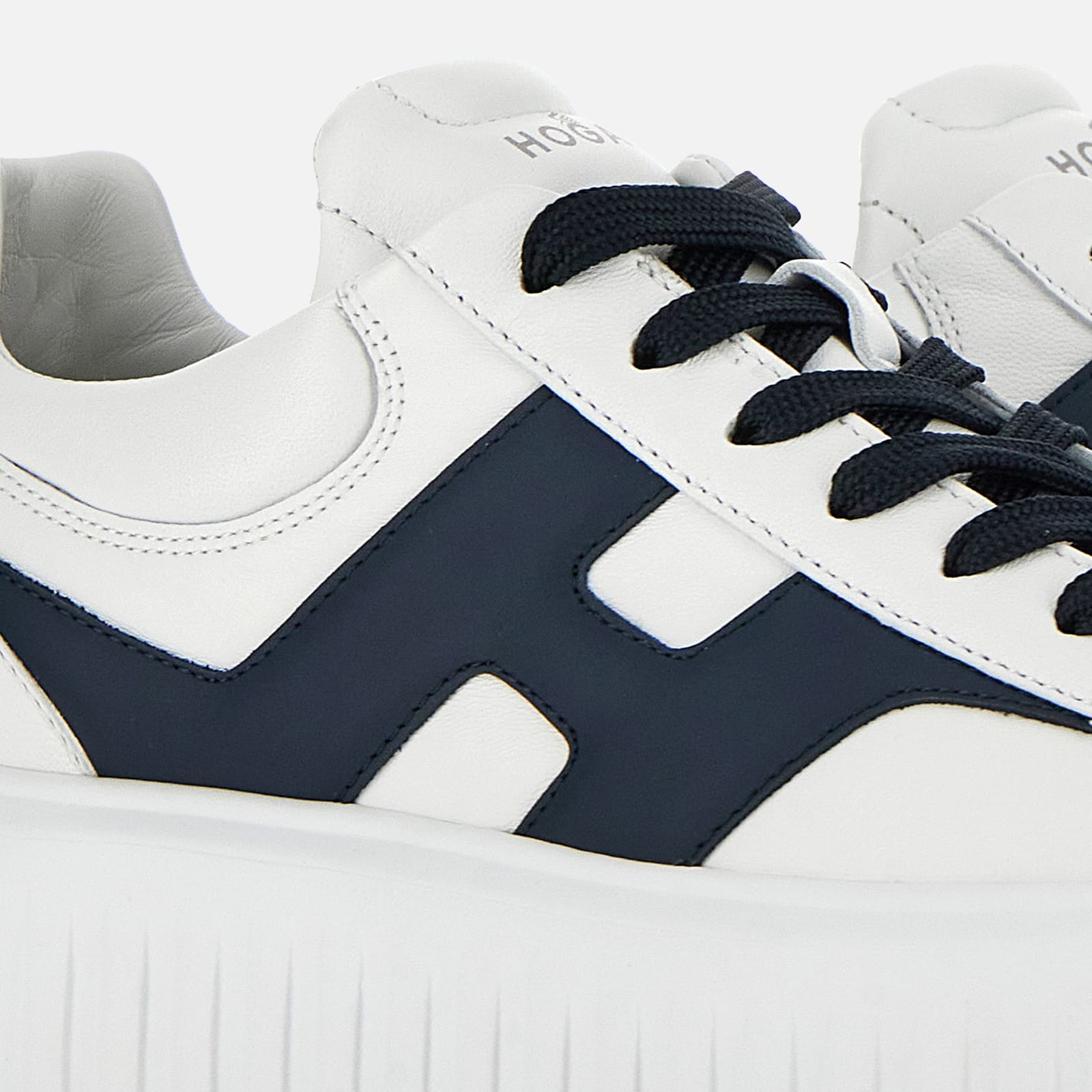 H-Stripes Allacciato H Spezzata Sneakers in White