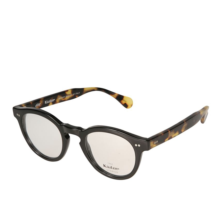 Tony Rounded Frame Sunglasses with Tortoiseshell Temples