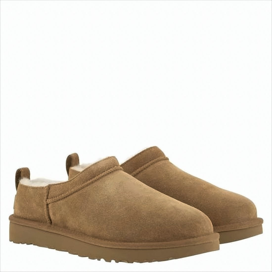 Soft Suede Mule with Lambskin Lining