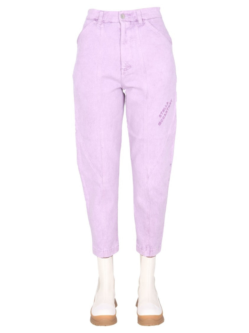 Relaxed Fit Pink Jeans