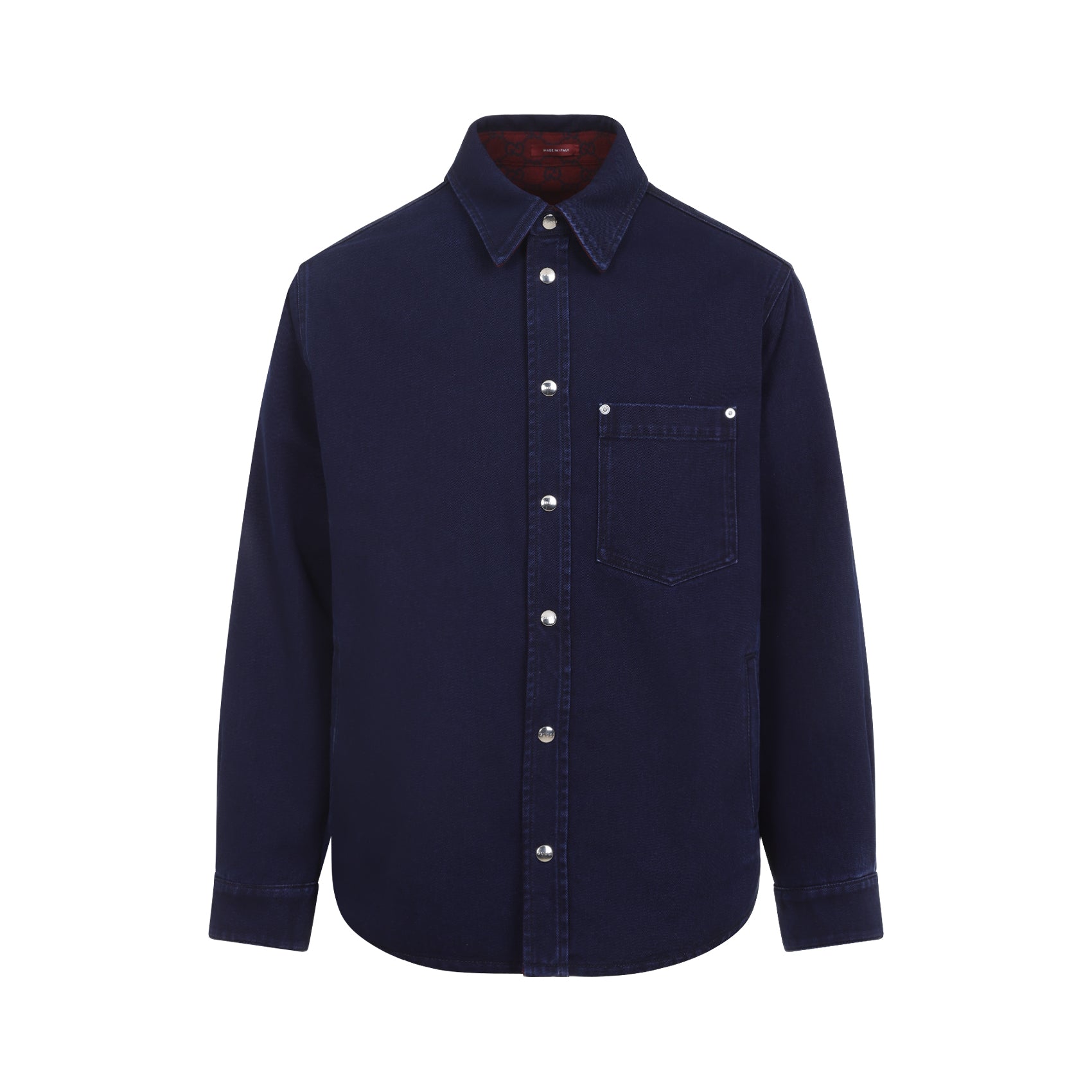Button-Down Casual Shirt With Structured Collar