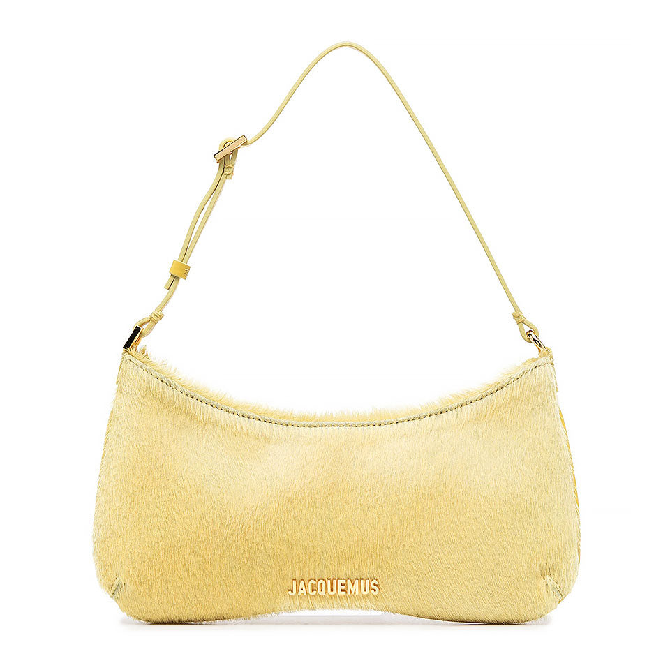 Pony Hair Detail Shoulder Bag in Cow Skin