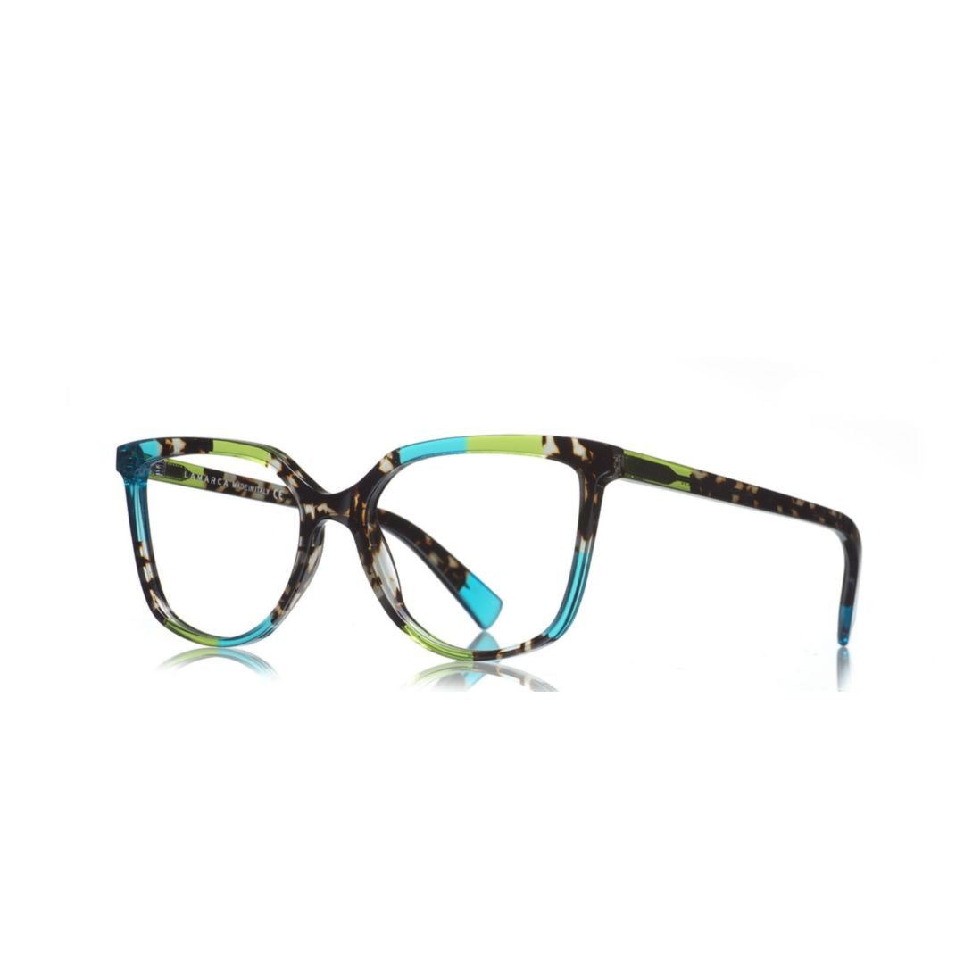 Mosaico 154 Oversized Square Frame Eyewear with Artistic Mosaic Pattern