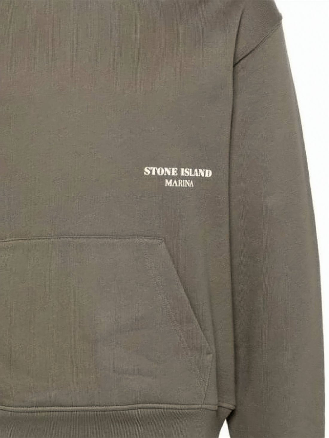 Relaxed Fit Cropped Hoodie With Subtle Logo Detail