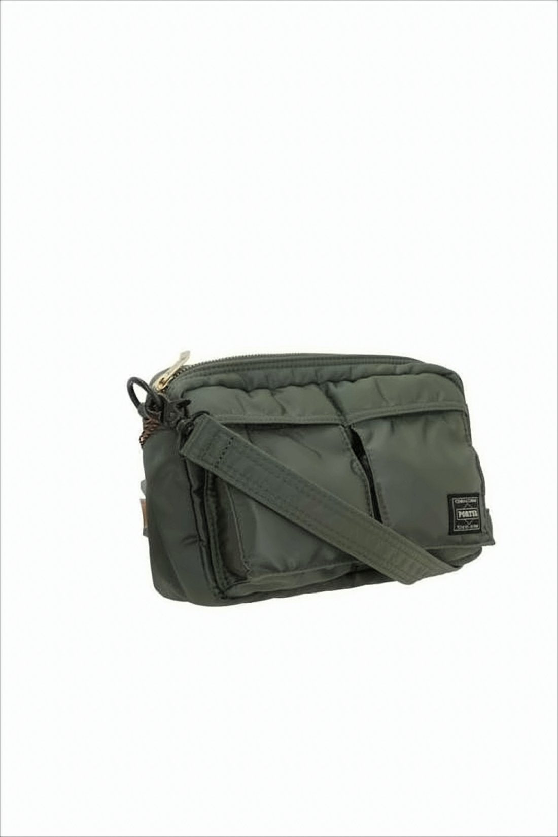 Compact Nylon Shoulder Bag with Rectangular Design