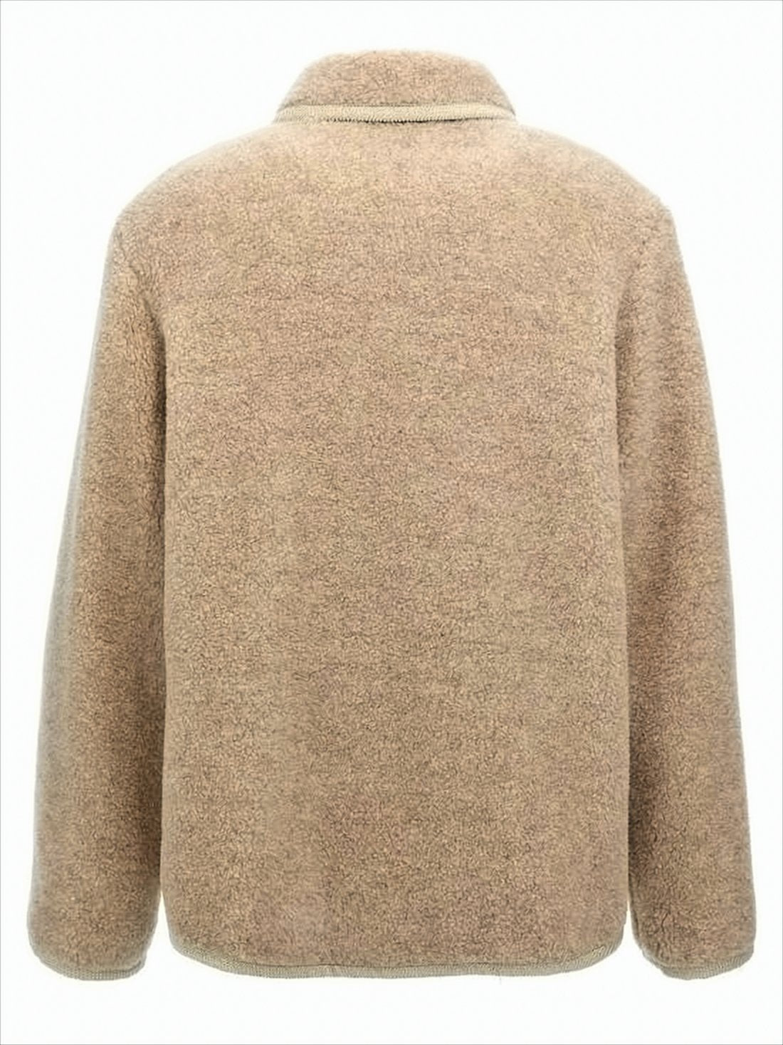 Boxy Wool Jacket with Textured Finish