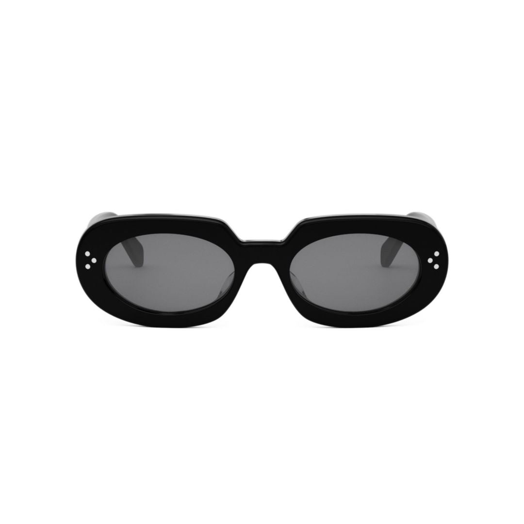 Cl40276u Bold Oversized Oval Frame Sunglasses