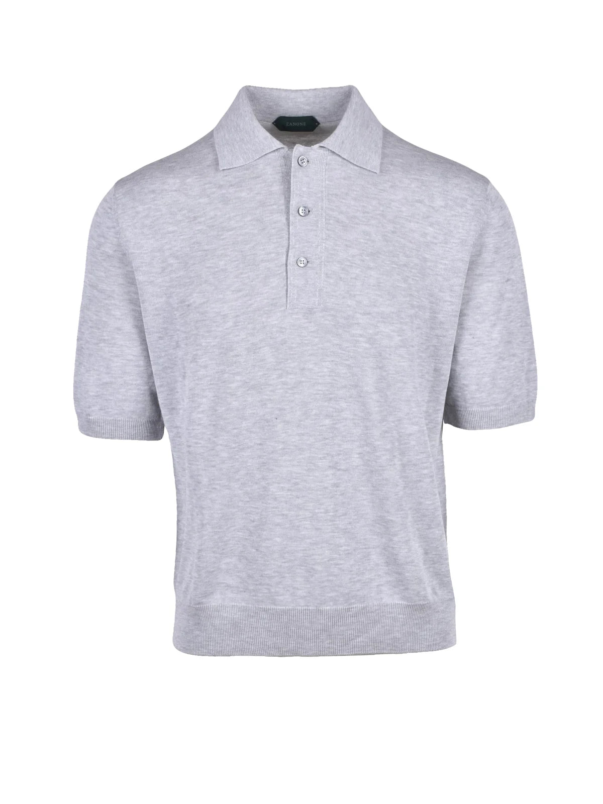 Knit Polo - Grey