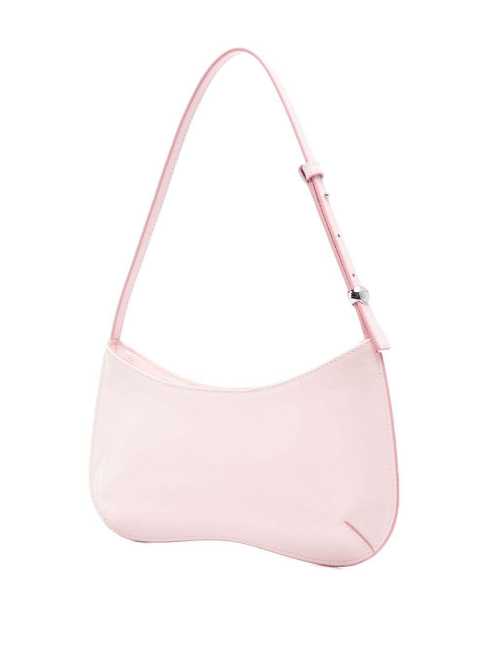 Elongated Top Zip Shoulder Bag