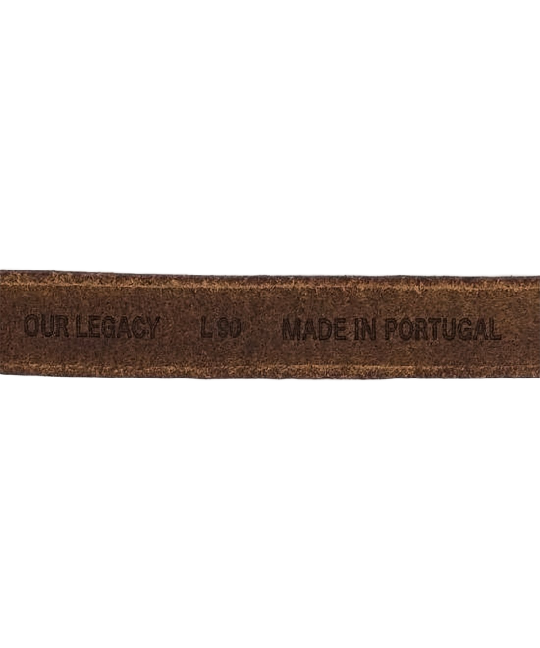 Calf Leather Regular Belt with Polished Silver Buckle