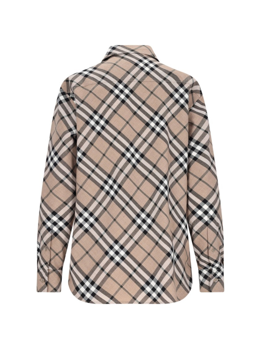 "Check" Shirt – Brown