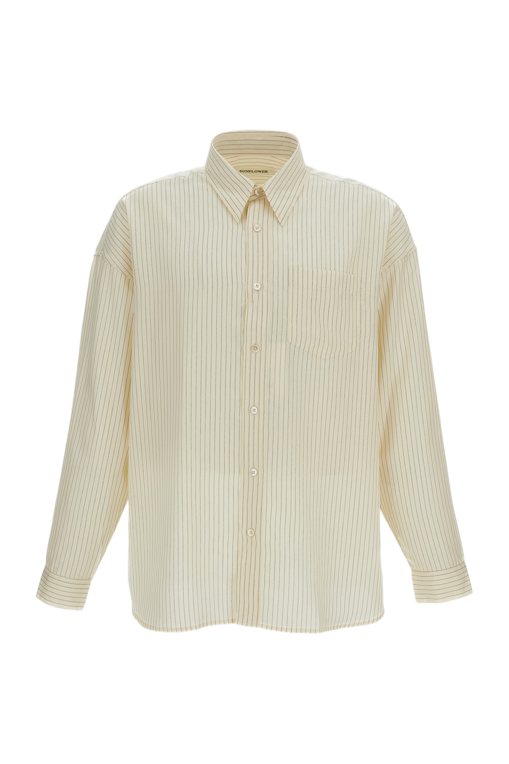 Cream White Stable Striped Shirt