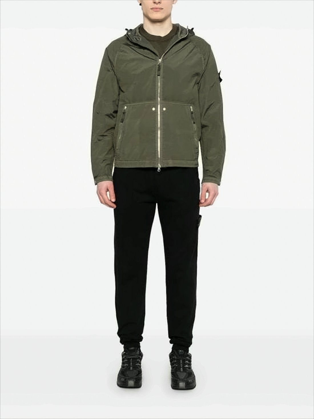 Pearl Grey Hooded Jacket