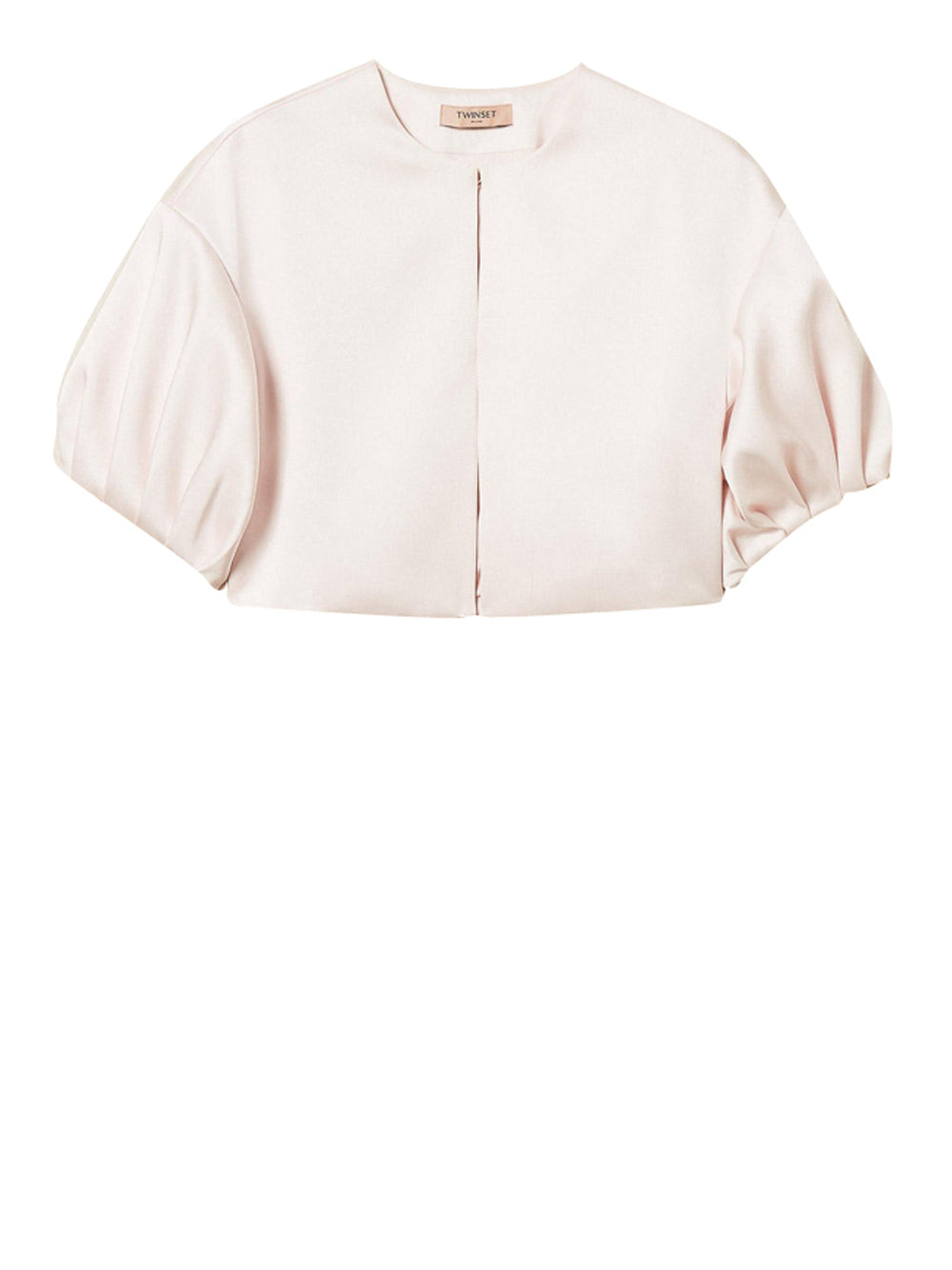 Cropped Puff Sleeve Jacket