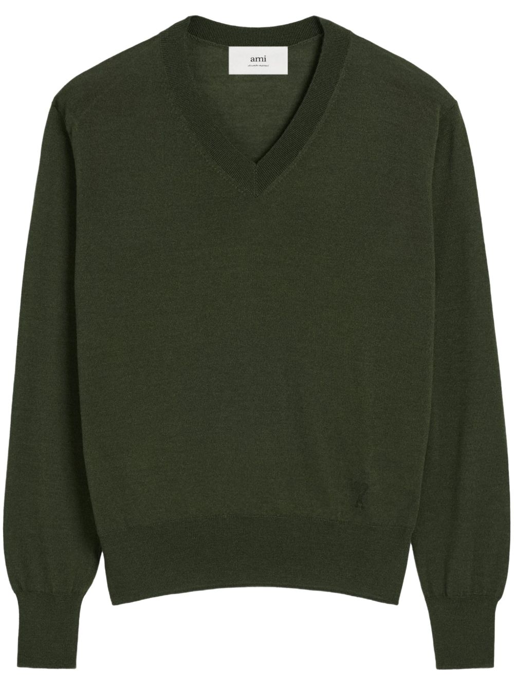 Moss Green V-Neck Sweatshirt