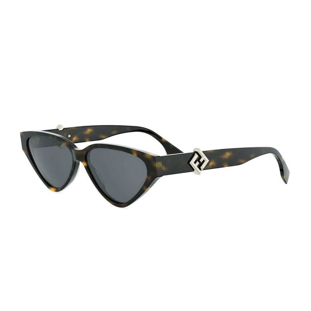 Ff Diamonds Triangular Cat-Eye Acetate Sunglasses