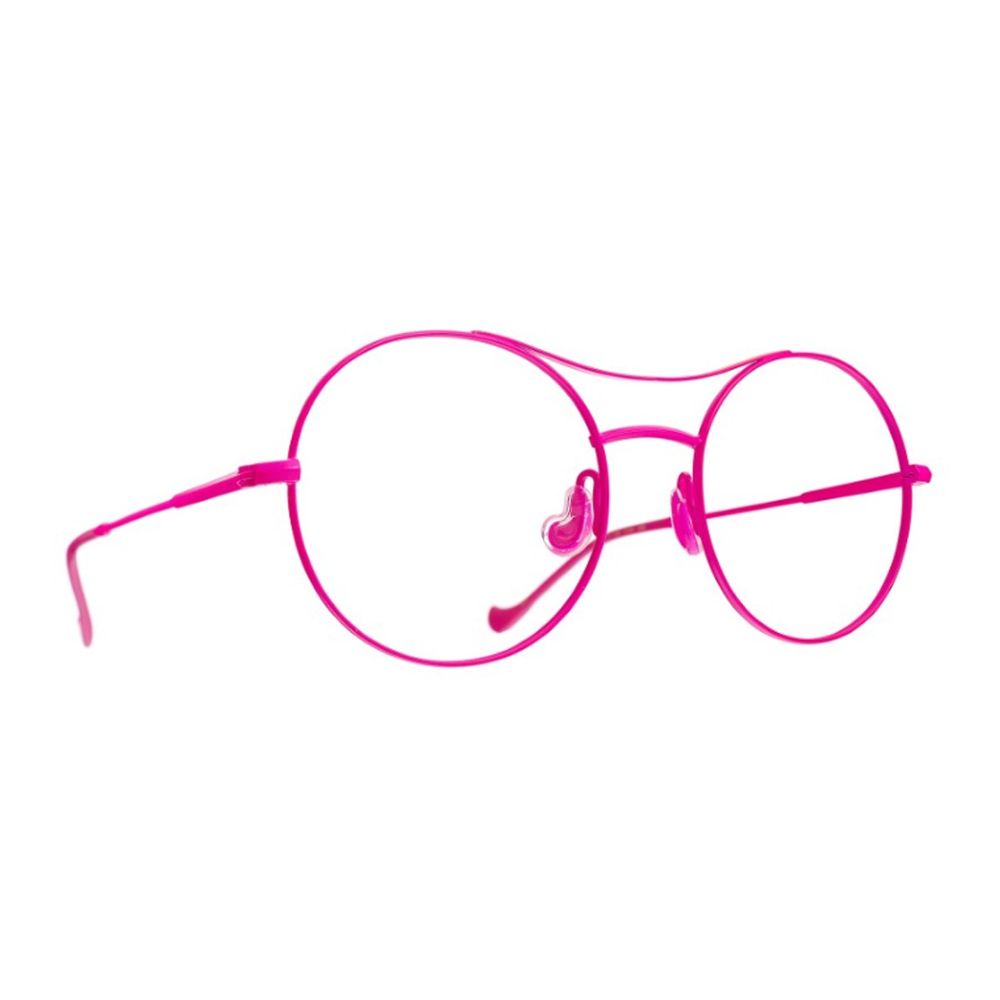 Fuchsia Round Optical Frame with Double Bridge