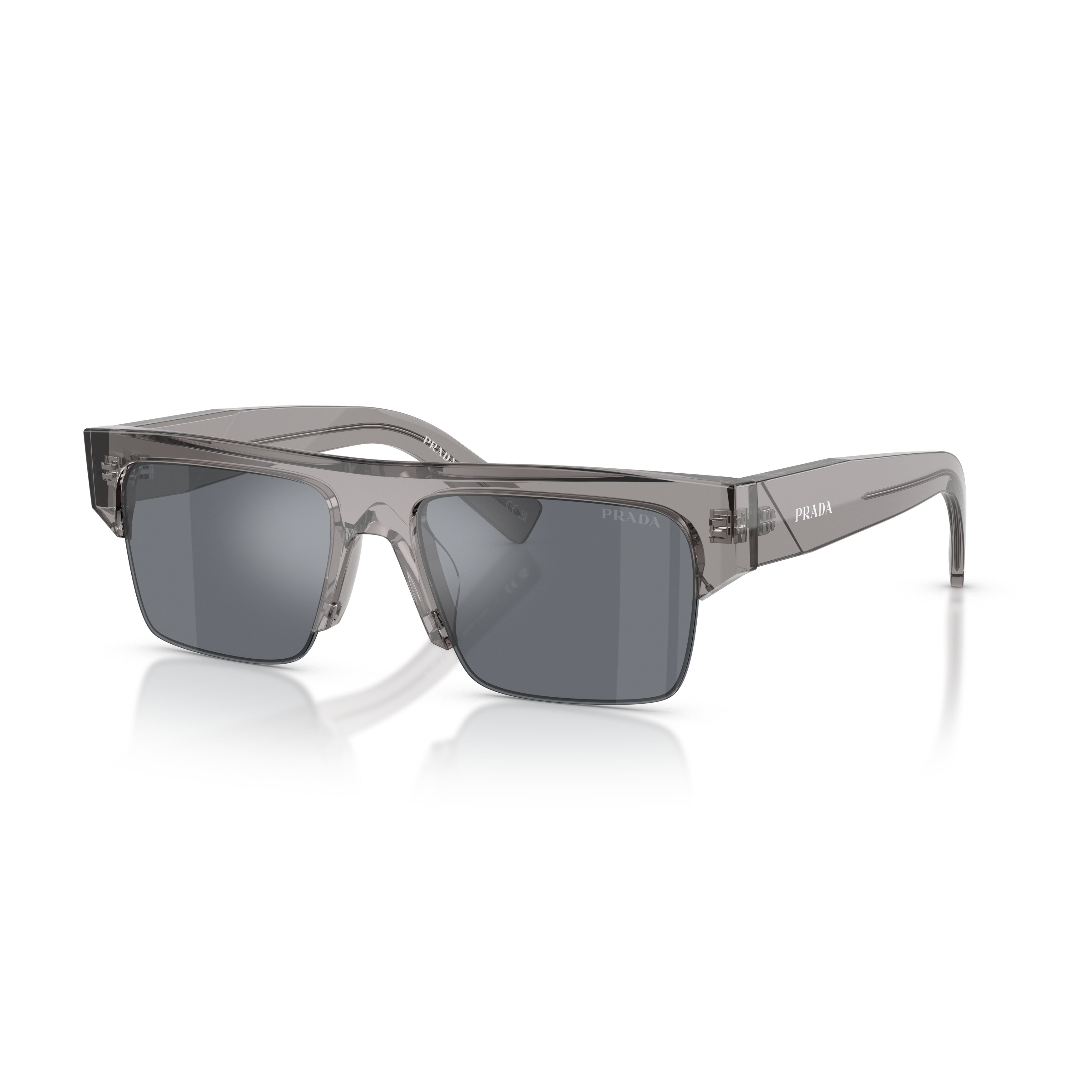 0pr D12su Translucent Grey Acetate Sunglasses