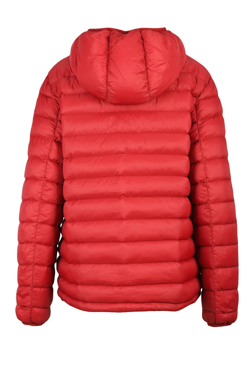 Down Jacket with Zip - Red