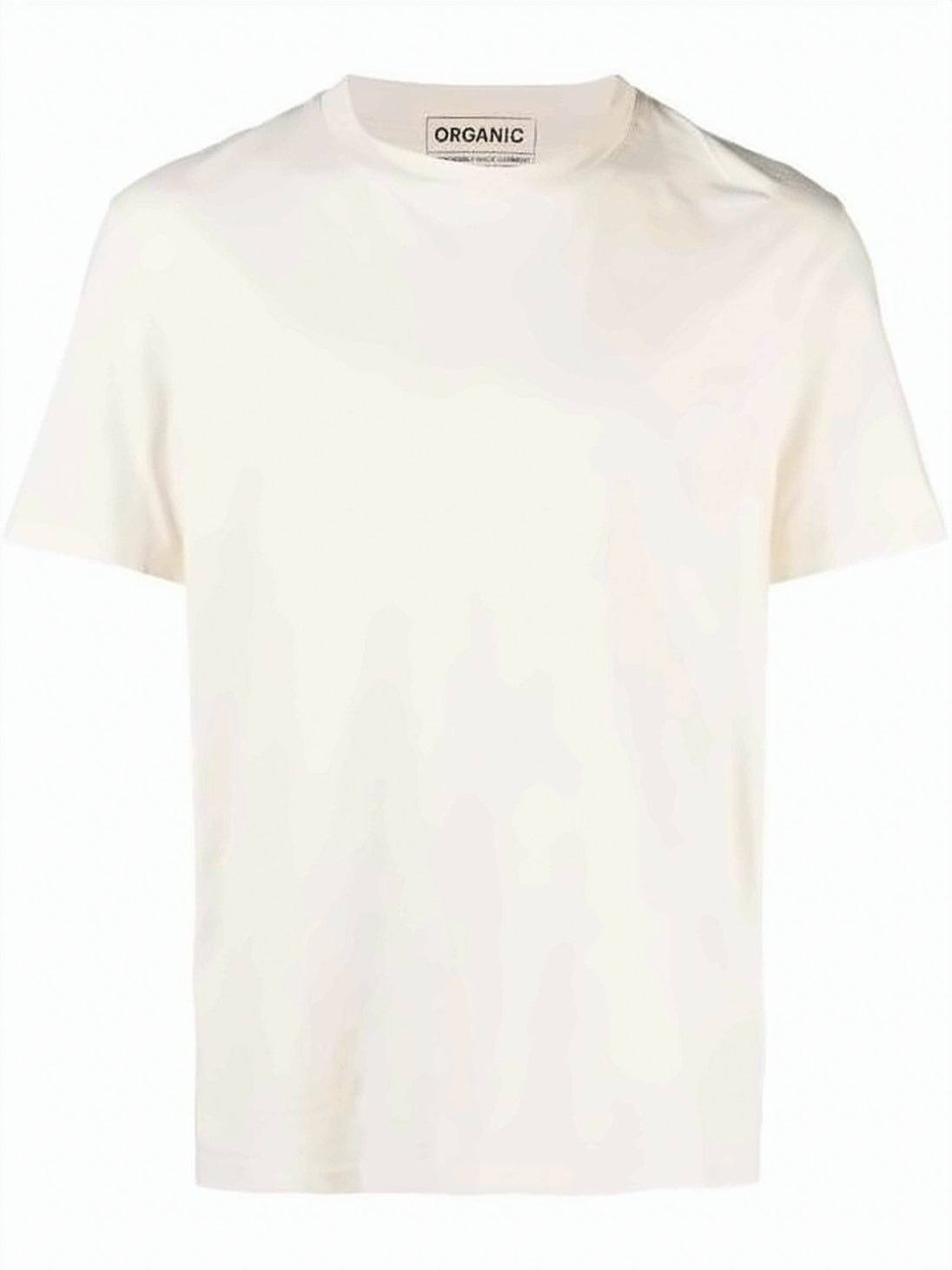 Minimalist Off-White Cotton Crew Neck T-Shirt
