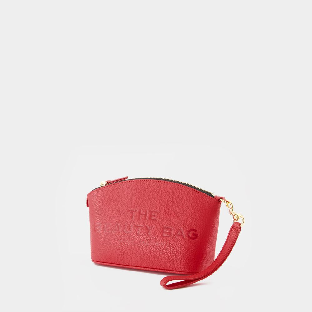 The Beauty Pouch - Leather - Red