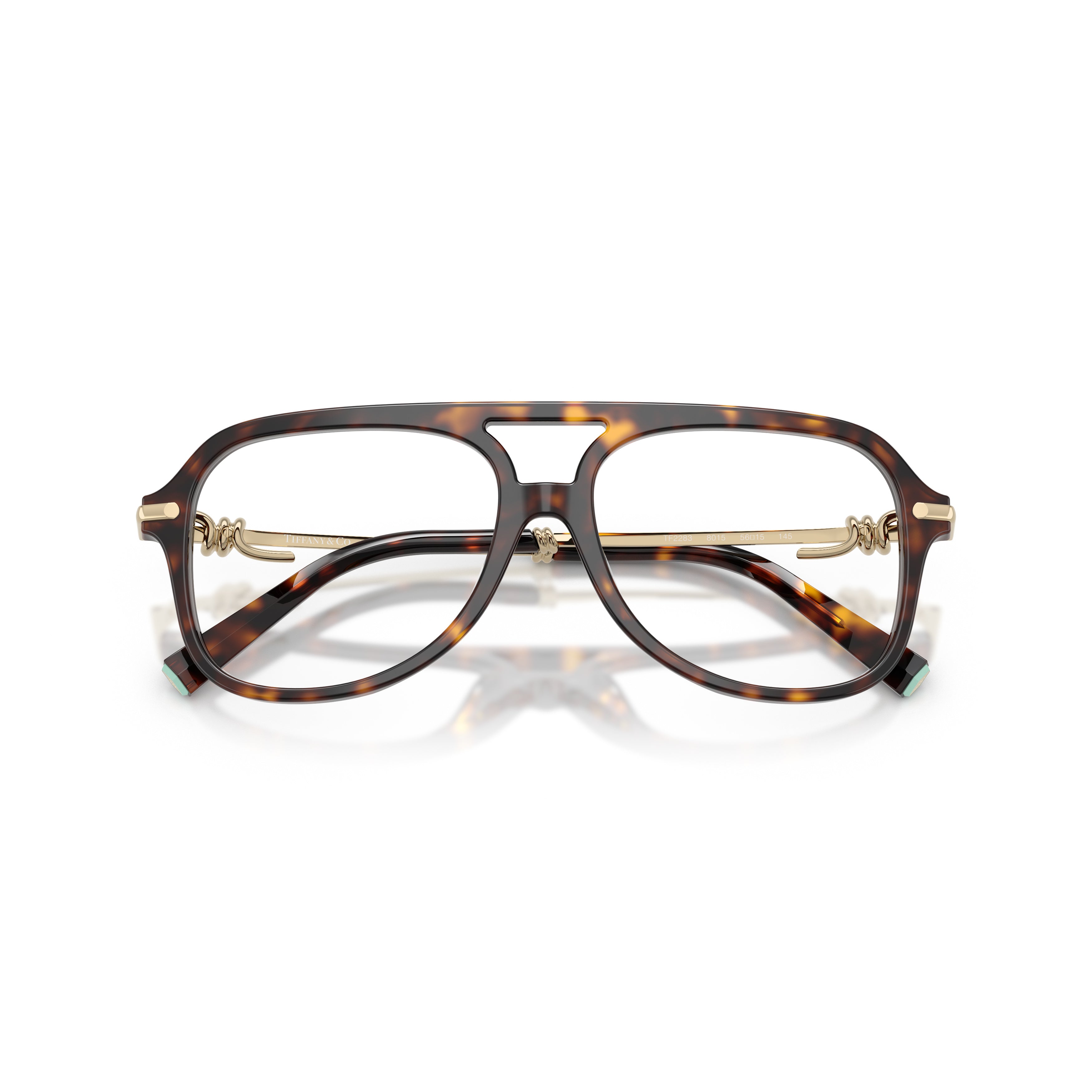 0tf2283 Aviator-Style Tortoiseshell Acetate Eyeglasses