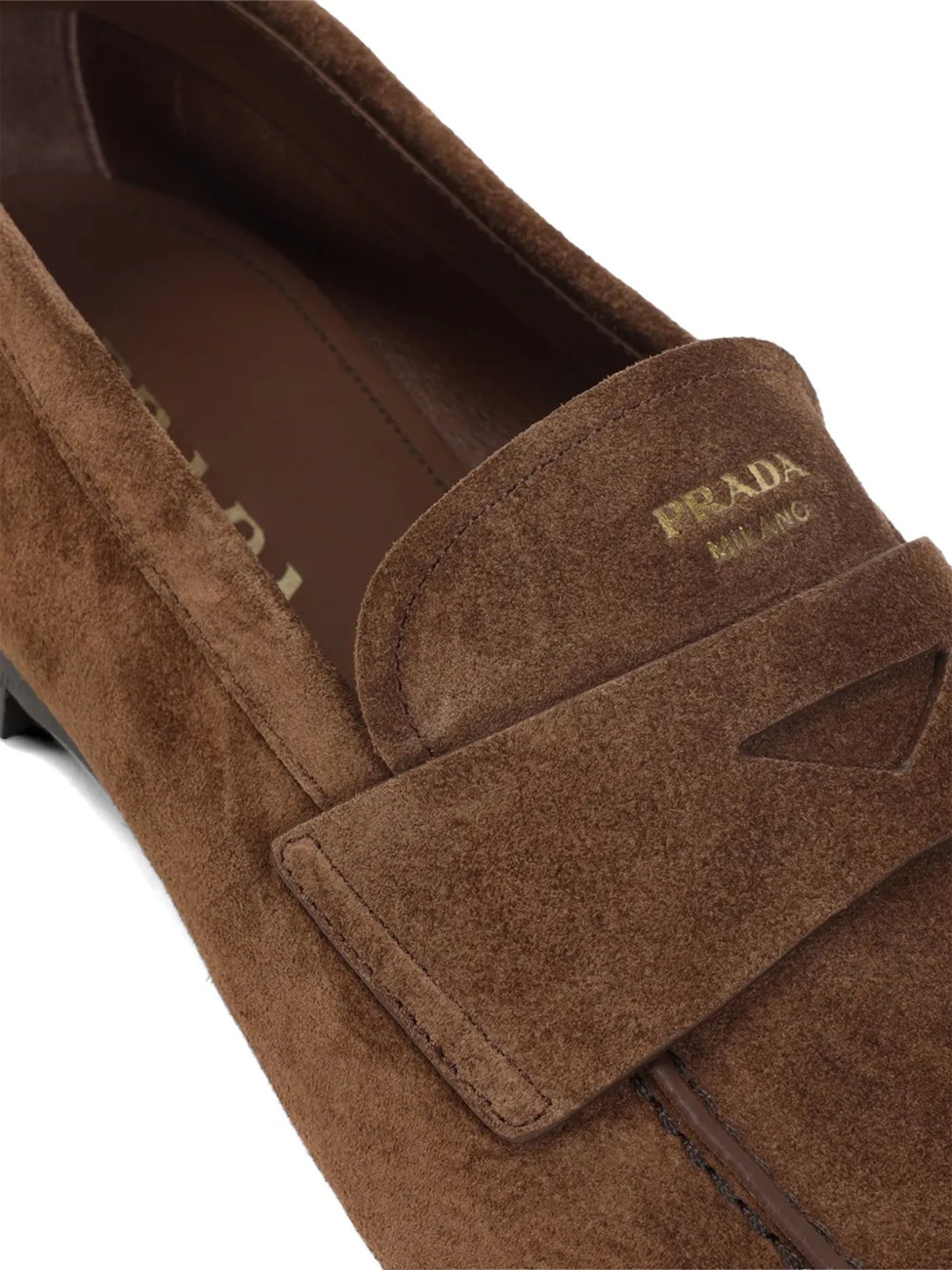 Brown Mocassini Suede Penny Loafers