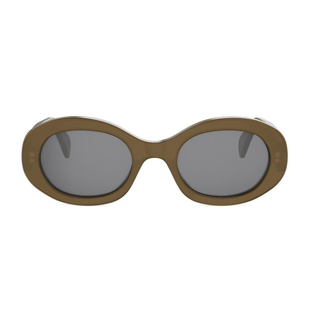 Cl40194U Triomphe Oval Acetate Sunglasses