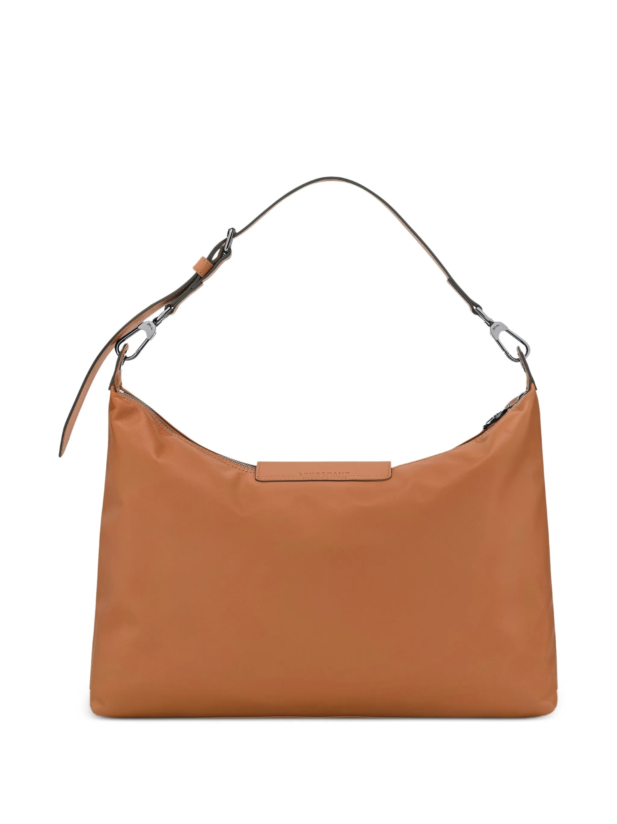 Rectangular Brown Shoulder Bag With Adjustable Strap