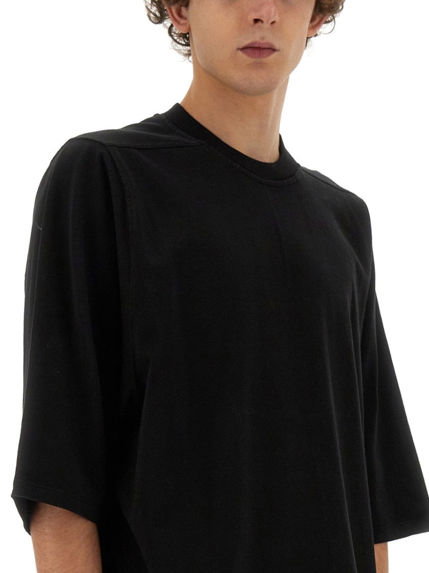 Oversized Black Cotton T-Shirt With Relaxed Fit