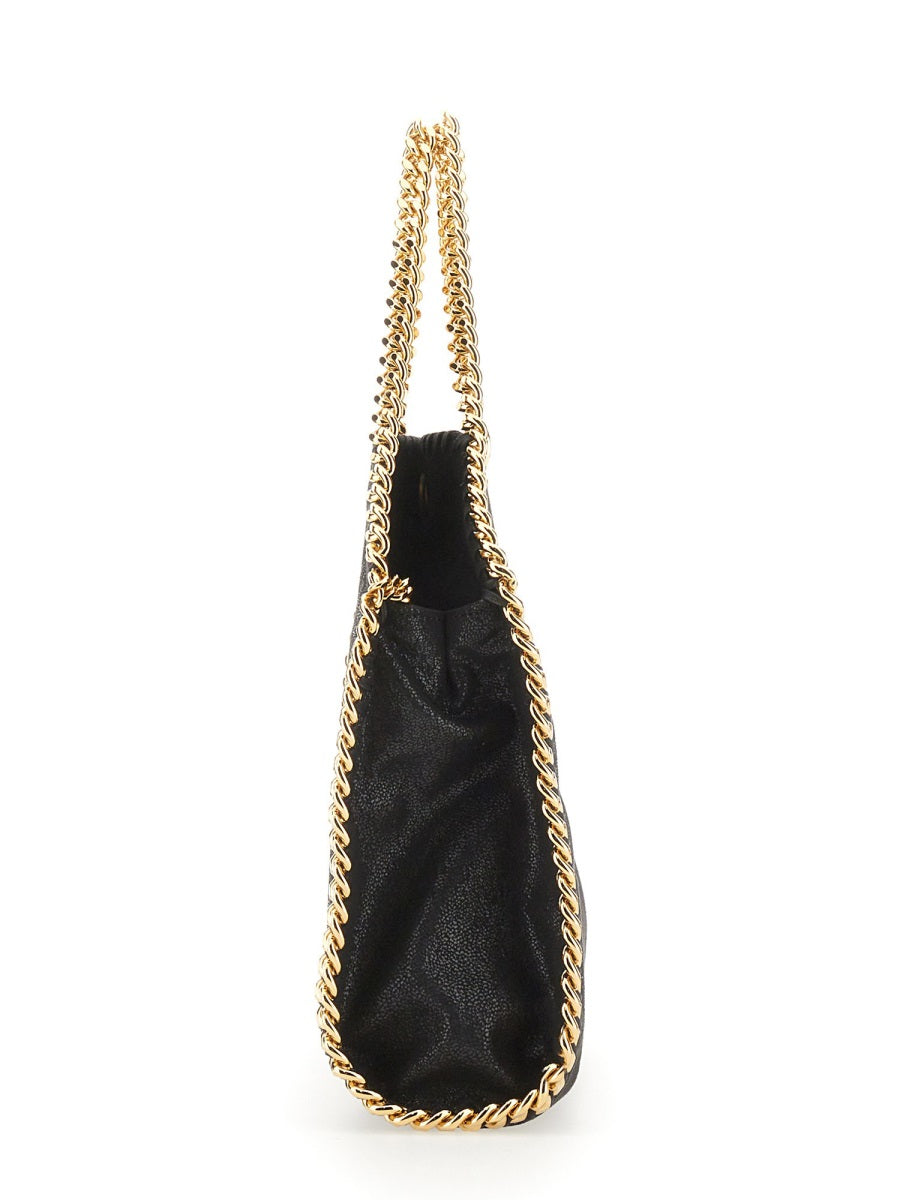 Black Vegan Leather Mini Falabella Handbag