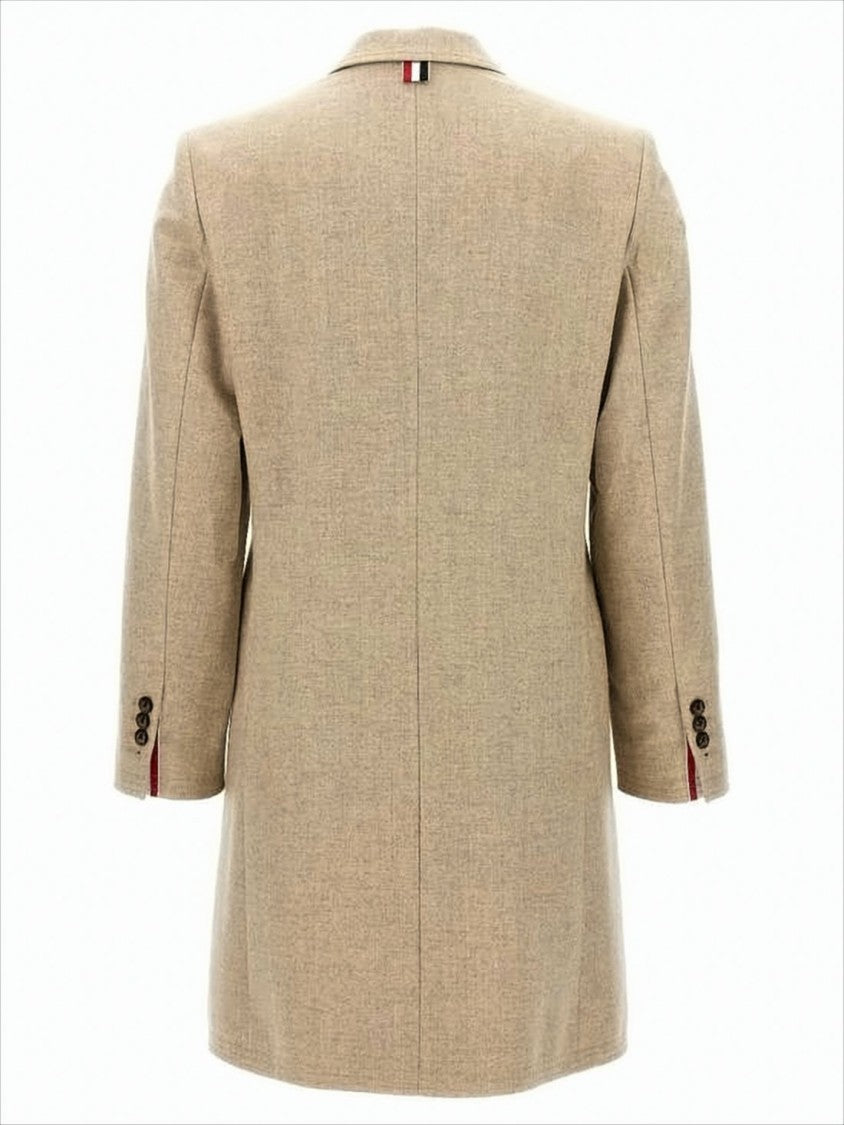 Tailored Short Coat with Structured Collar and Concealed Buttons
