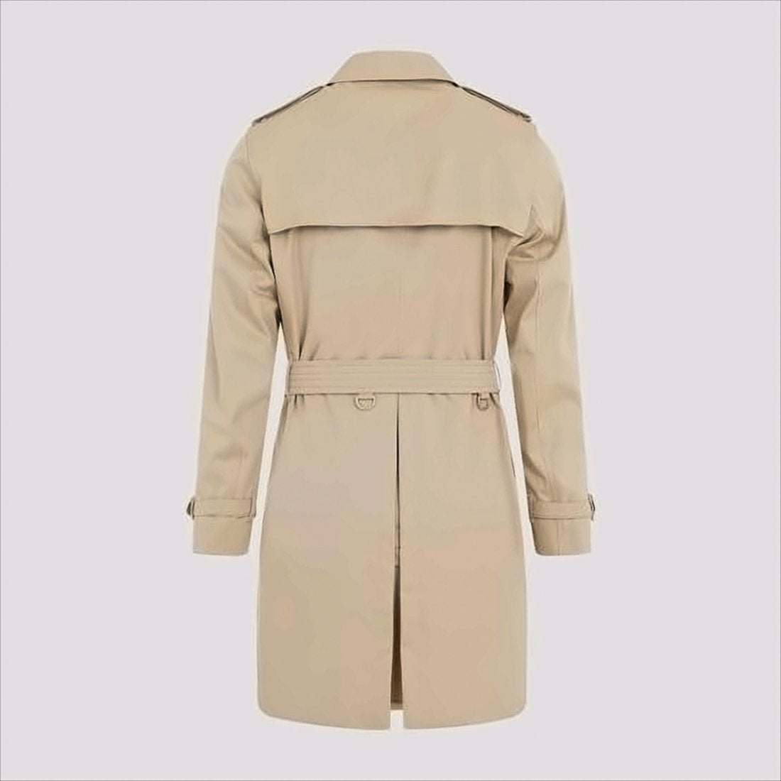 Double-Breasted Cotton Trench Coat