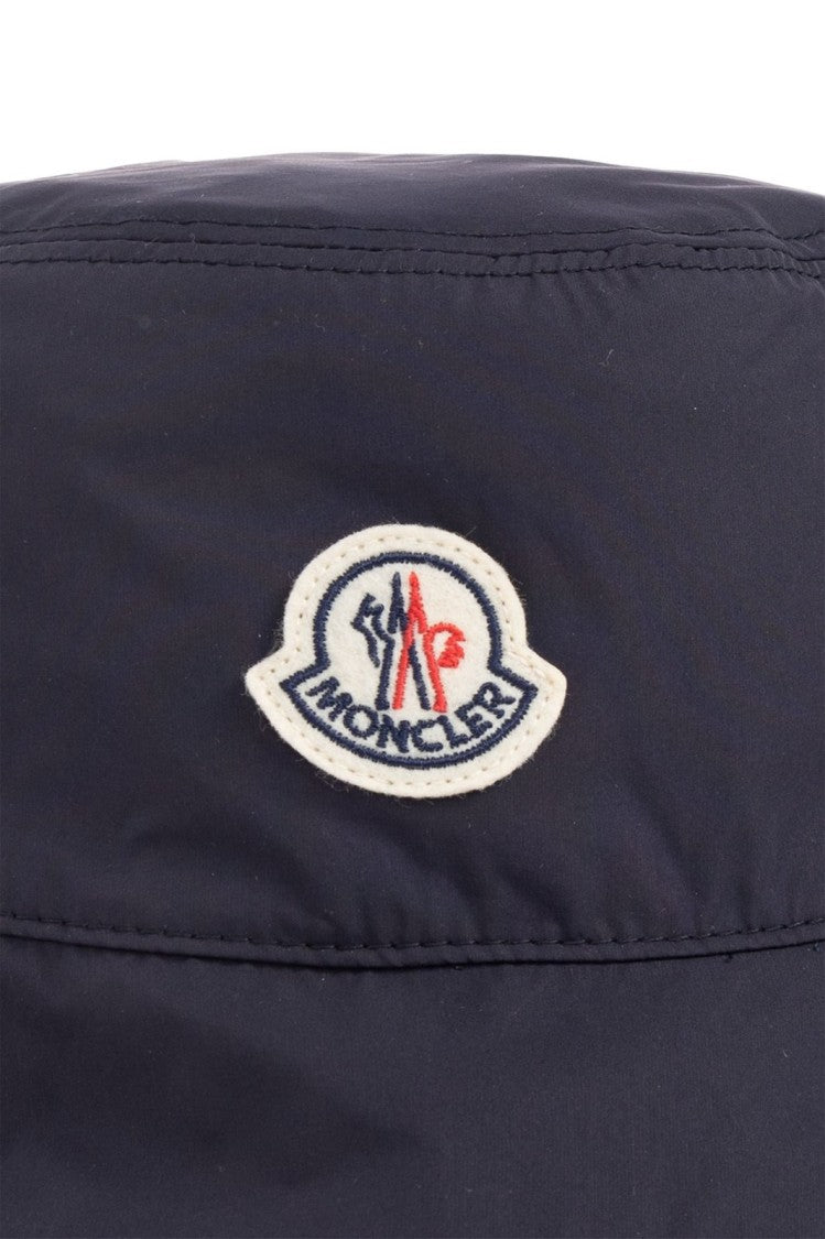 Soft Structured Black Bucket Hat with Logo Patch