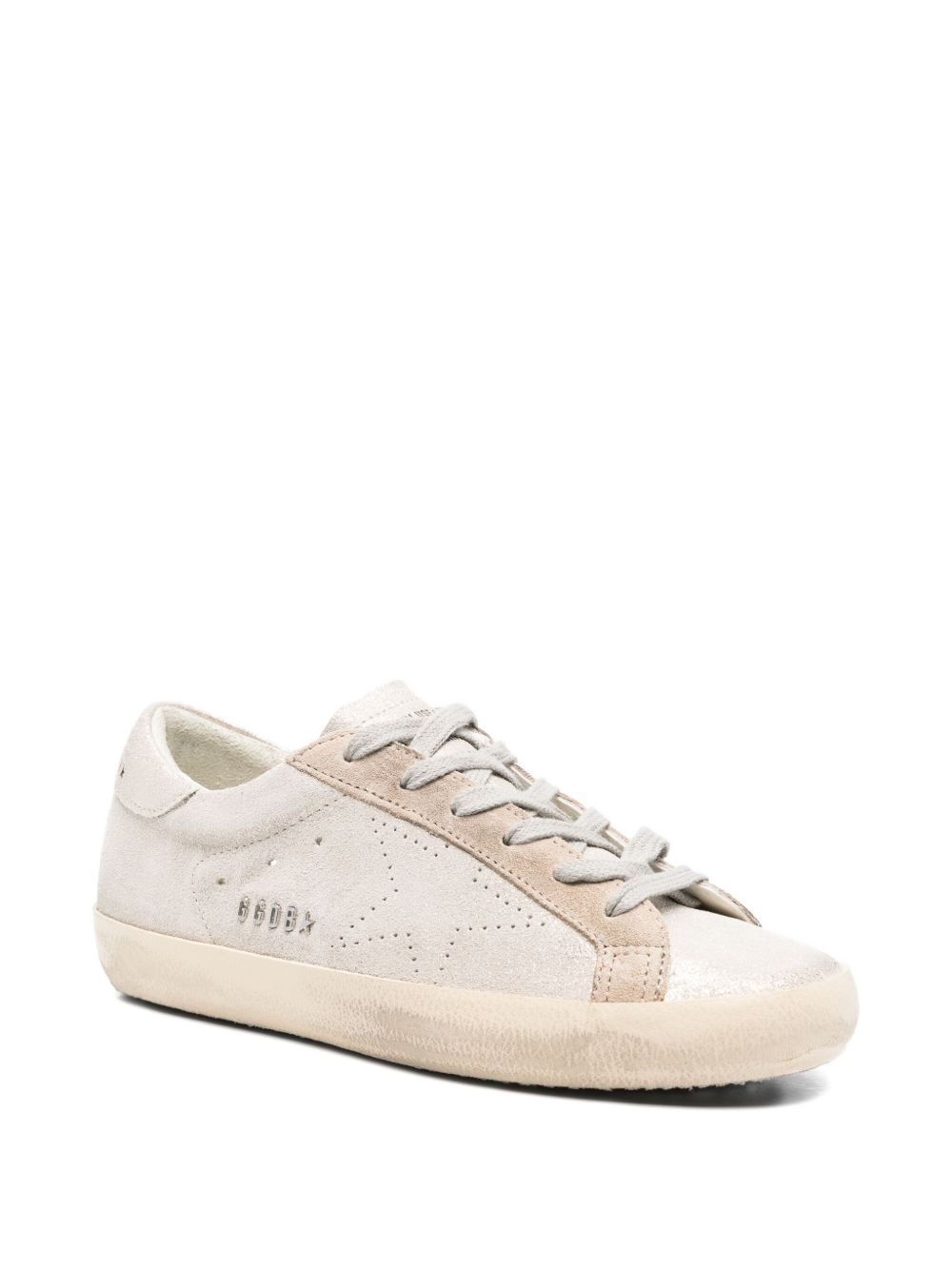 Low-Top Sneakers with Silver-Tone Finish