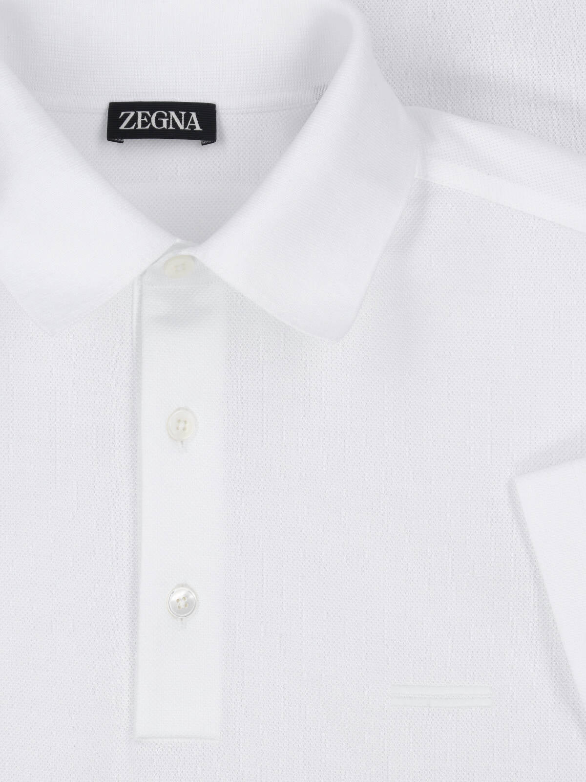 White Cotton Classic Collar Polo Shirt