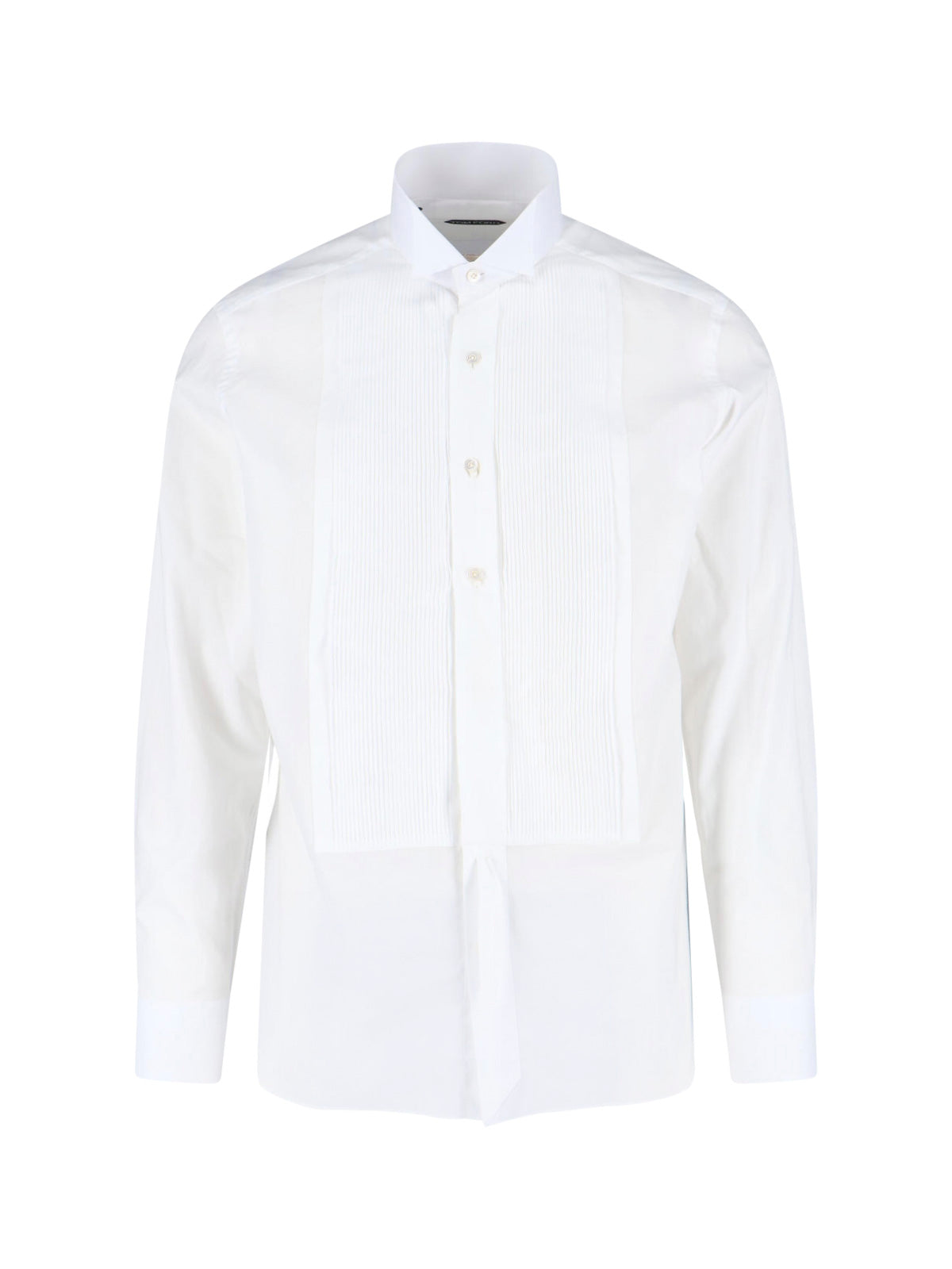 Tailored White Shirt with Structured Collar
