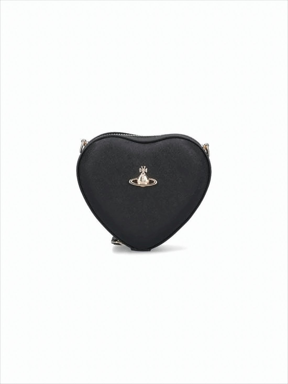 Heart-Shaped Textured Shoulder Bag