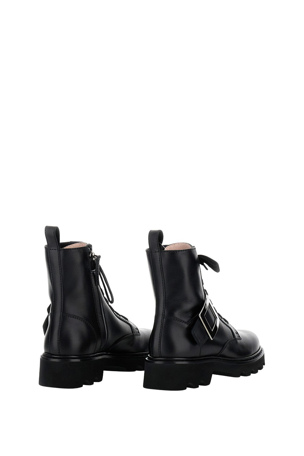 Pointed Toe Black Boots With Sturdy Heel