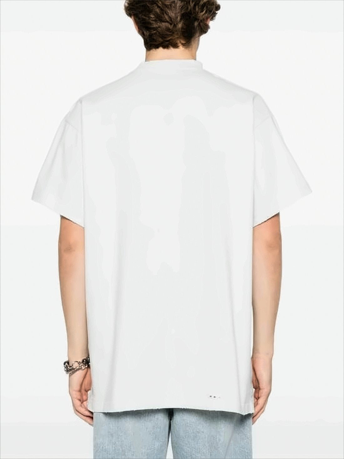 Loose-Fitting Short-Sleeve T-Shirt with Abstract Graphic