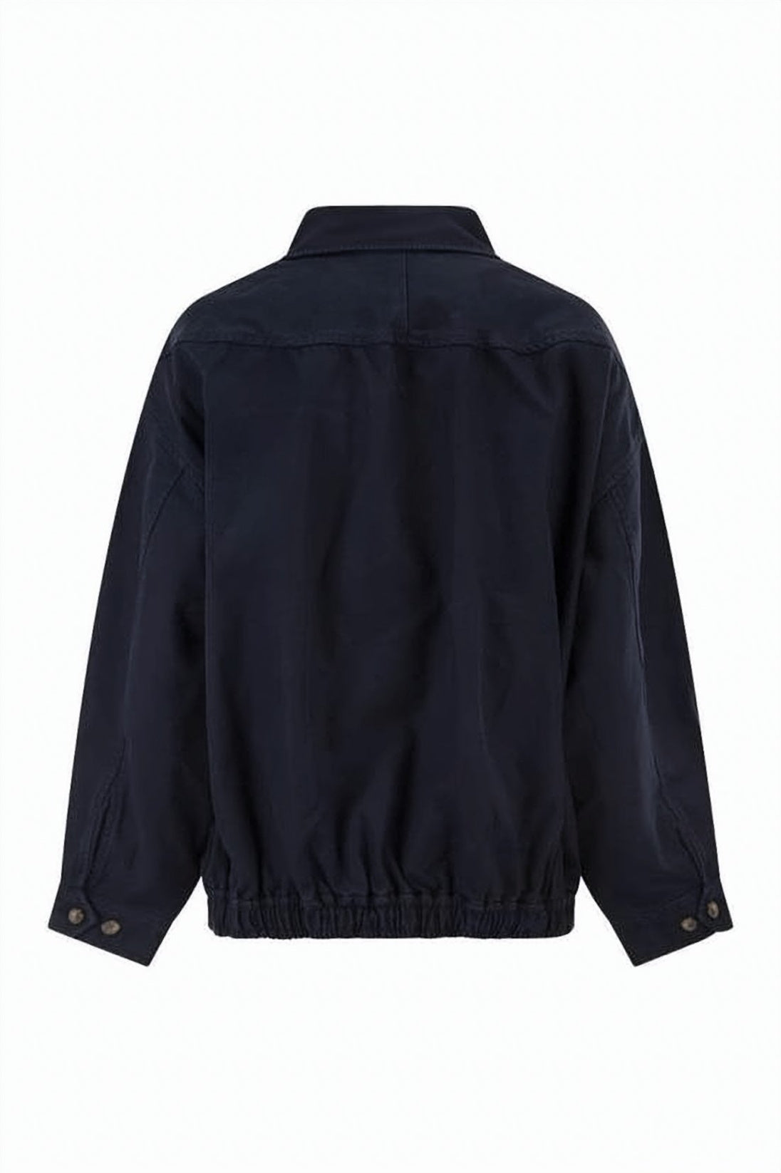 Classic Black Jacket With Embroidered Logo Detail