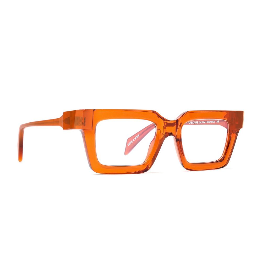Creature 124 Transparent Orange Acetate Sunglasses