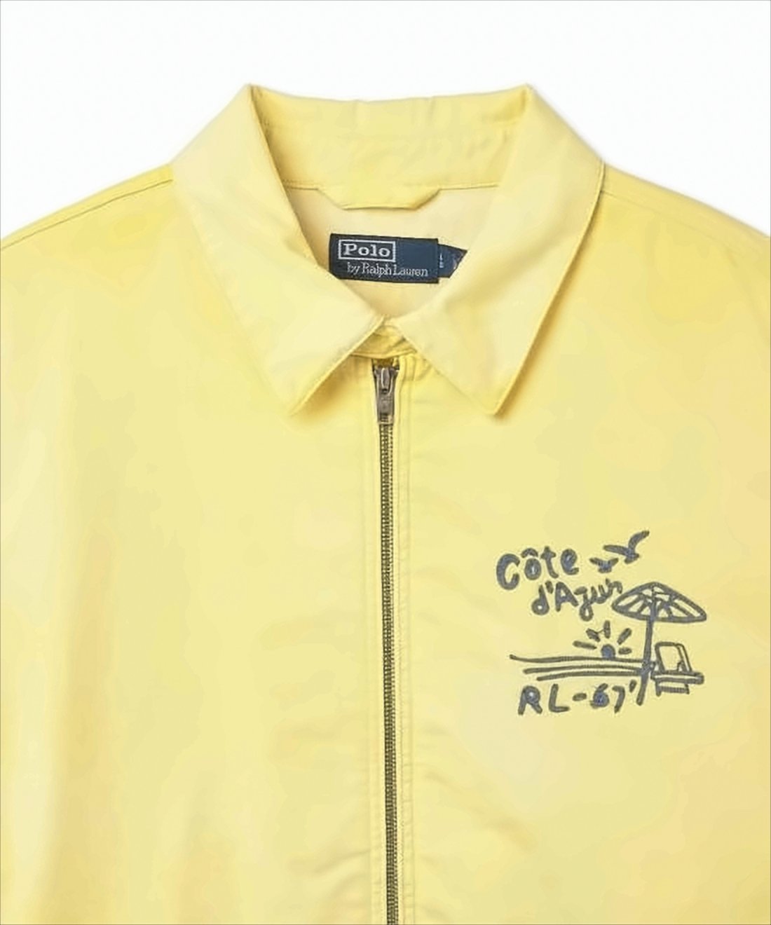 Lightweight Yellow Cotton Jacket with Vintage Graphics