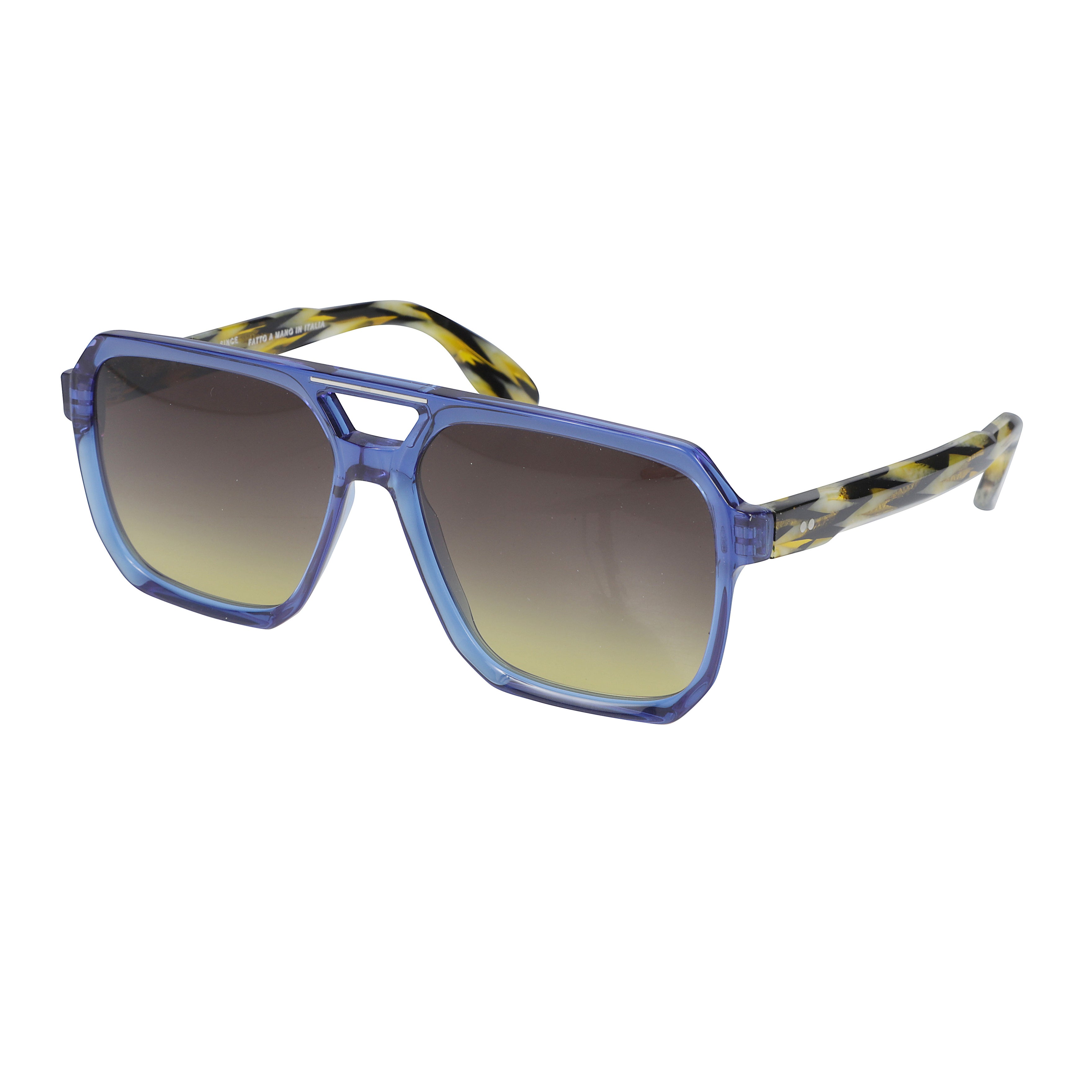 Big 1-58 Bold Oversized Square Sunglasses with Cutout Bridge