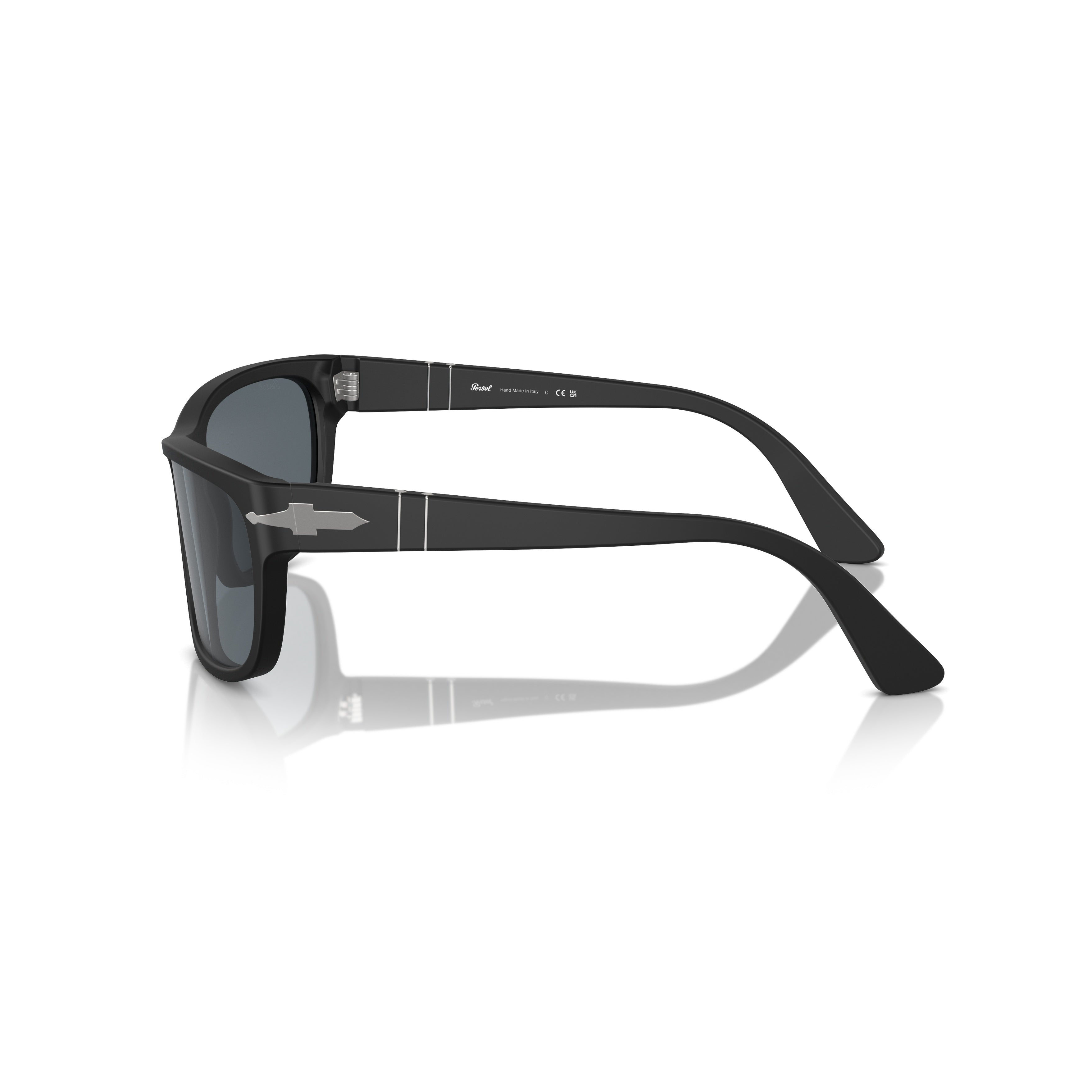 0po3342s Rectangular Acetate Sunglasses with Silver Arrow Detail