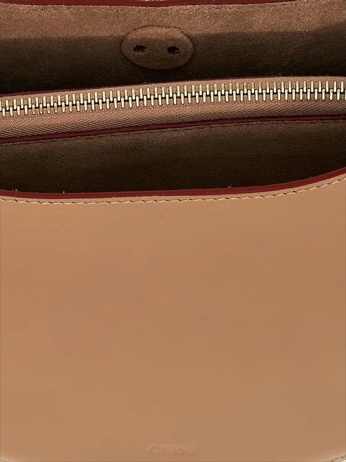 Crescent-Shaped Calf Leather Tote Bag