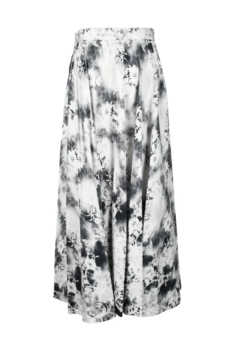 Long Skirt - White/Black