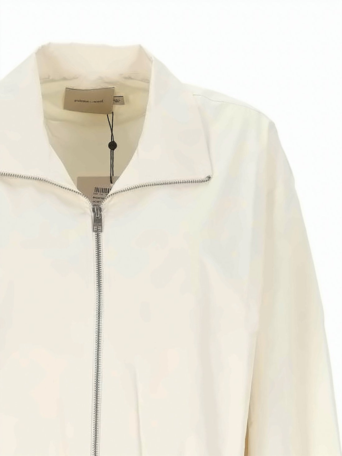 Cropped Jacket with Front Zipper and Adjustable Waistband