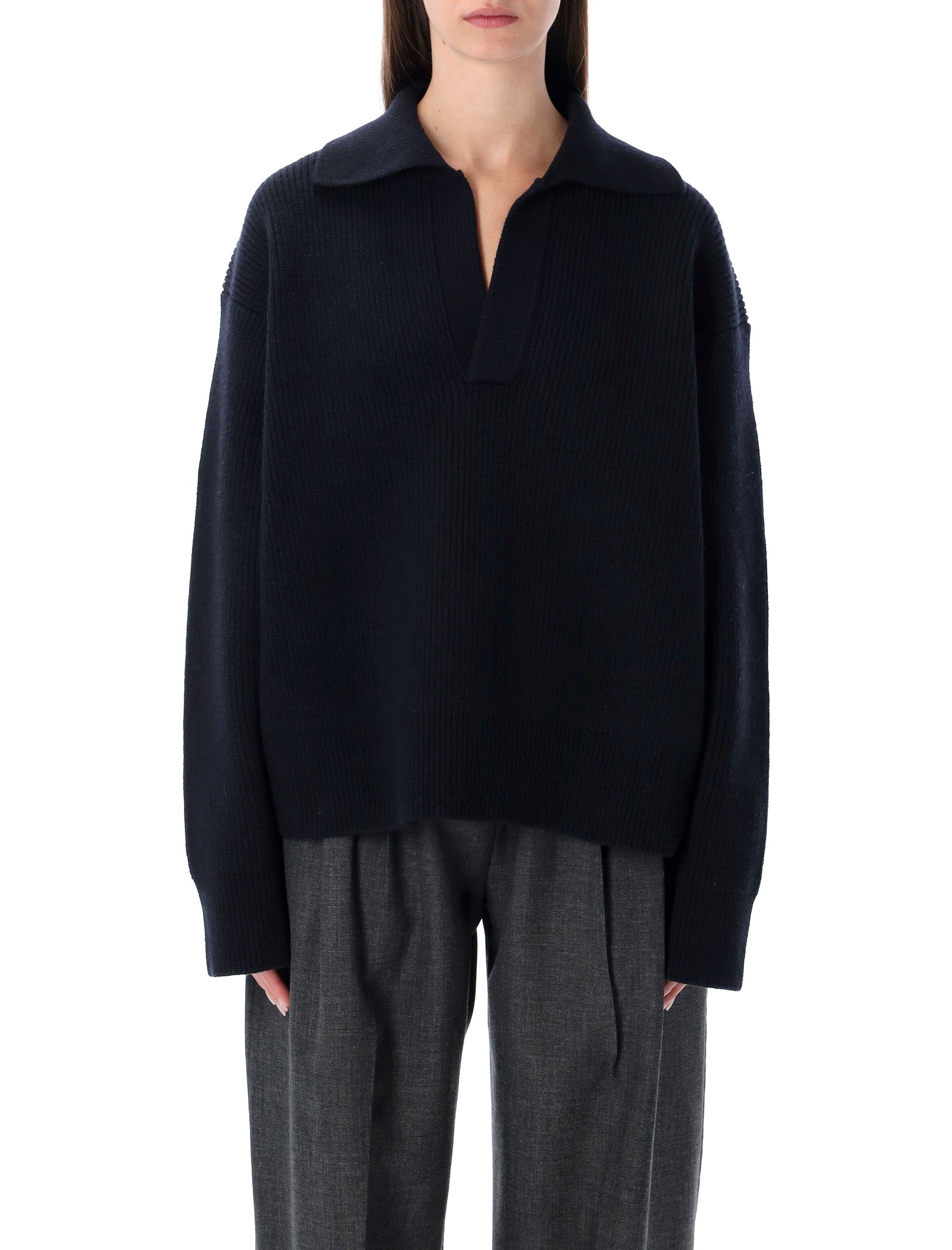 Nash Extrafine Merino Wool Polo Knit