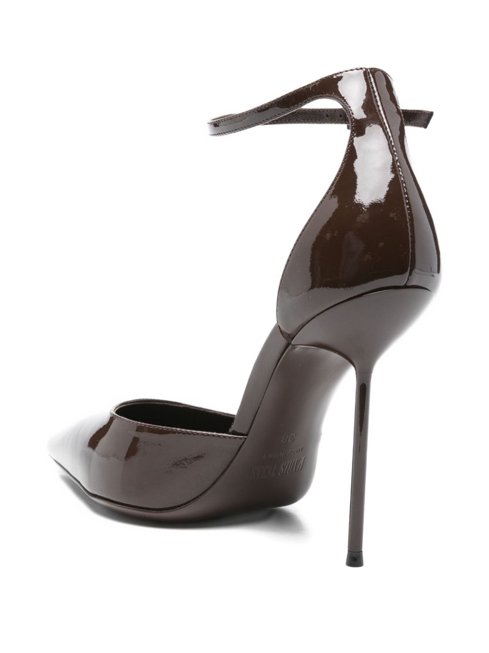 Pointed-Toe Stiletto Heels With Slim Ankle Strap